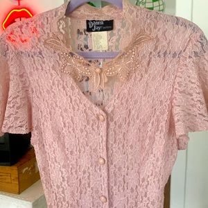 Dawn Joy Vintage Lace Maxi Dress